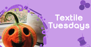 Textile Tuesdays: Make a Wet Felted Bowl or Pumpkin
